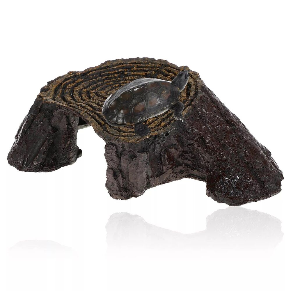 Turtle Basking Platform Reptile Climbing Shale Resin Brown